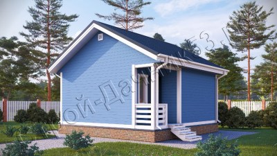 Проект каркасно-щитового дома Д–122