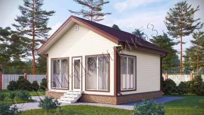  Проект каркасно-щитового дома Д–54