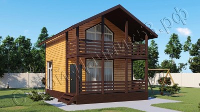 Проект каркасно-щитового дома Д–69