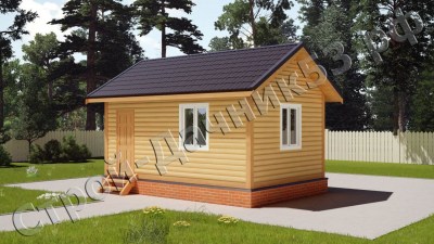 Проект каркасно-щитового дома Д–17