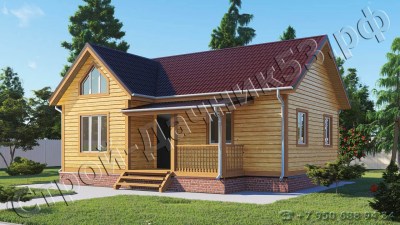 Проект каркасно-щитового дома Д–31