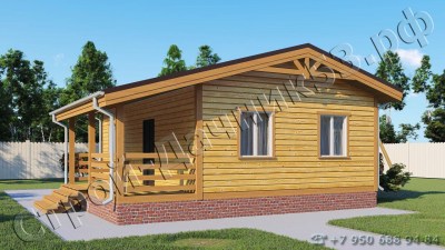 Проект каркасно-щитового дома Д–37