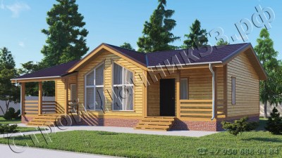 Проект каркасно-щитового дома Д–39