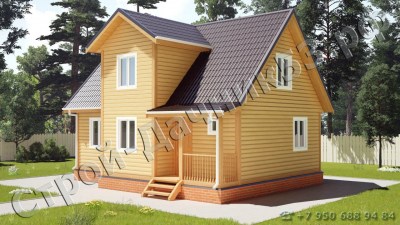 Проект каркасно-щитового дома Д–10