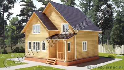 Проект каркасно-щитового дома Д–13