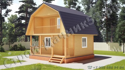 Проект каркасно-щитового дома Д–1