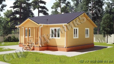 Проект каркасно-щитового дома Д–3