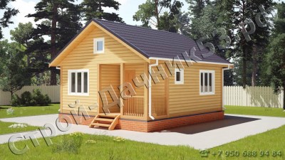 Проект каркасно-щитового дома Д–25